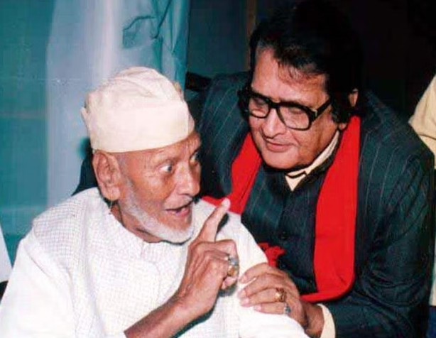 Bismillah Khan with actor Manoj Kumar